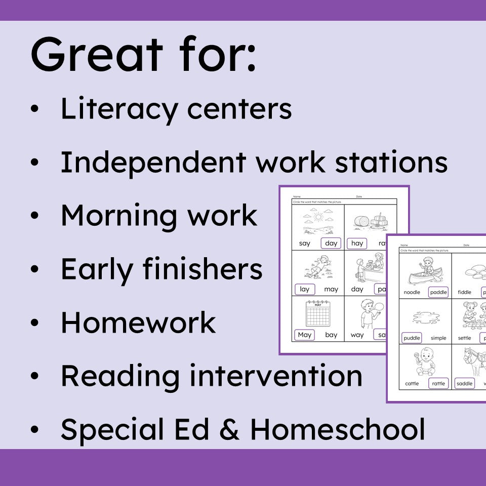 literacy centers for kindergarten