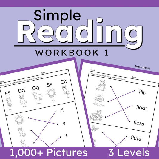 beginning reading workbook for kindergarten