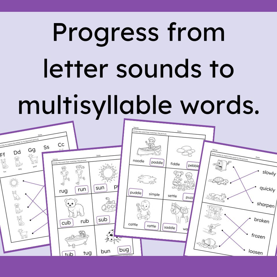 speech therapy reading activities