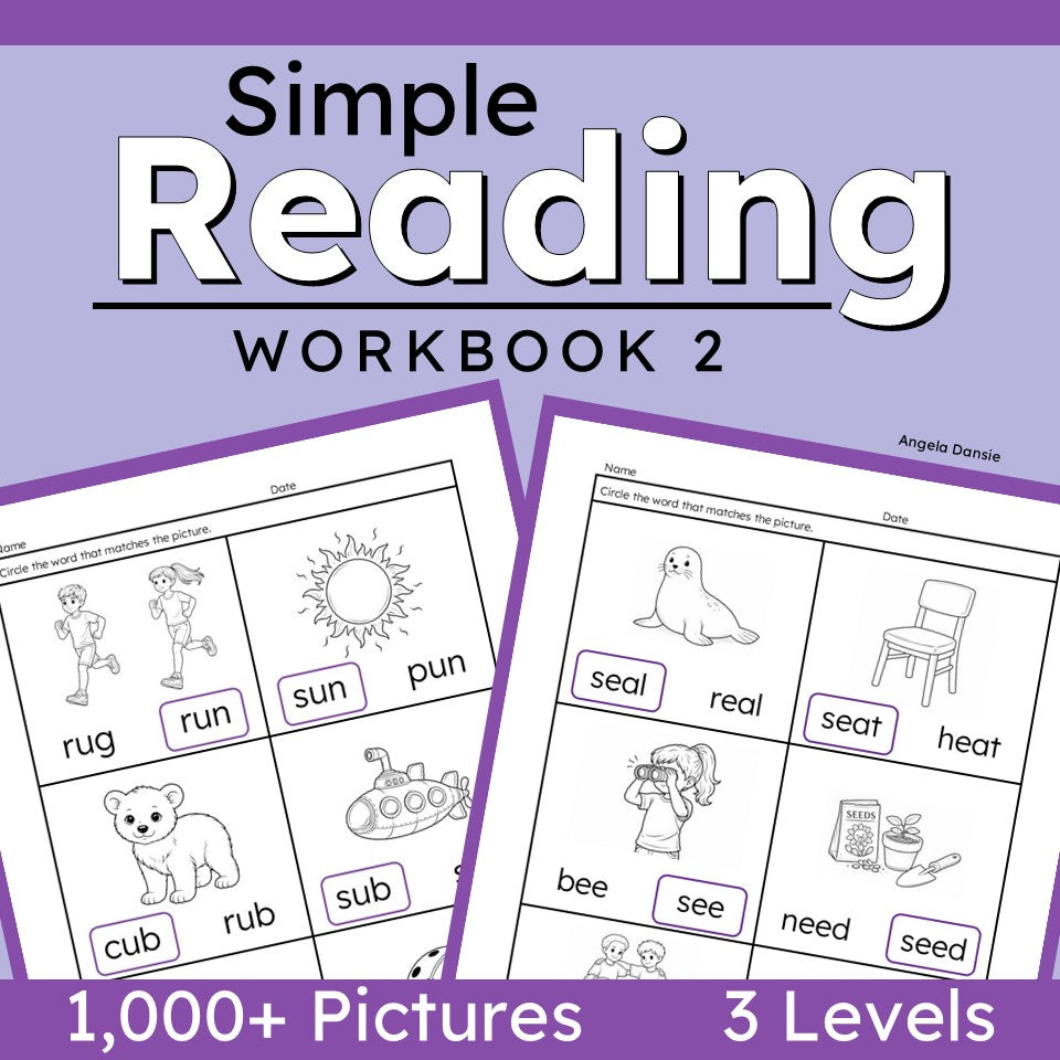 special needs reading workbook