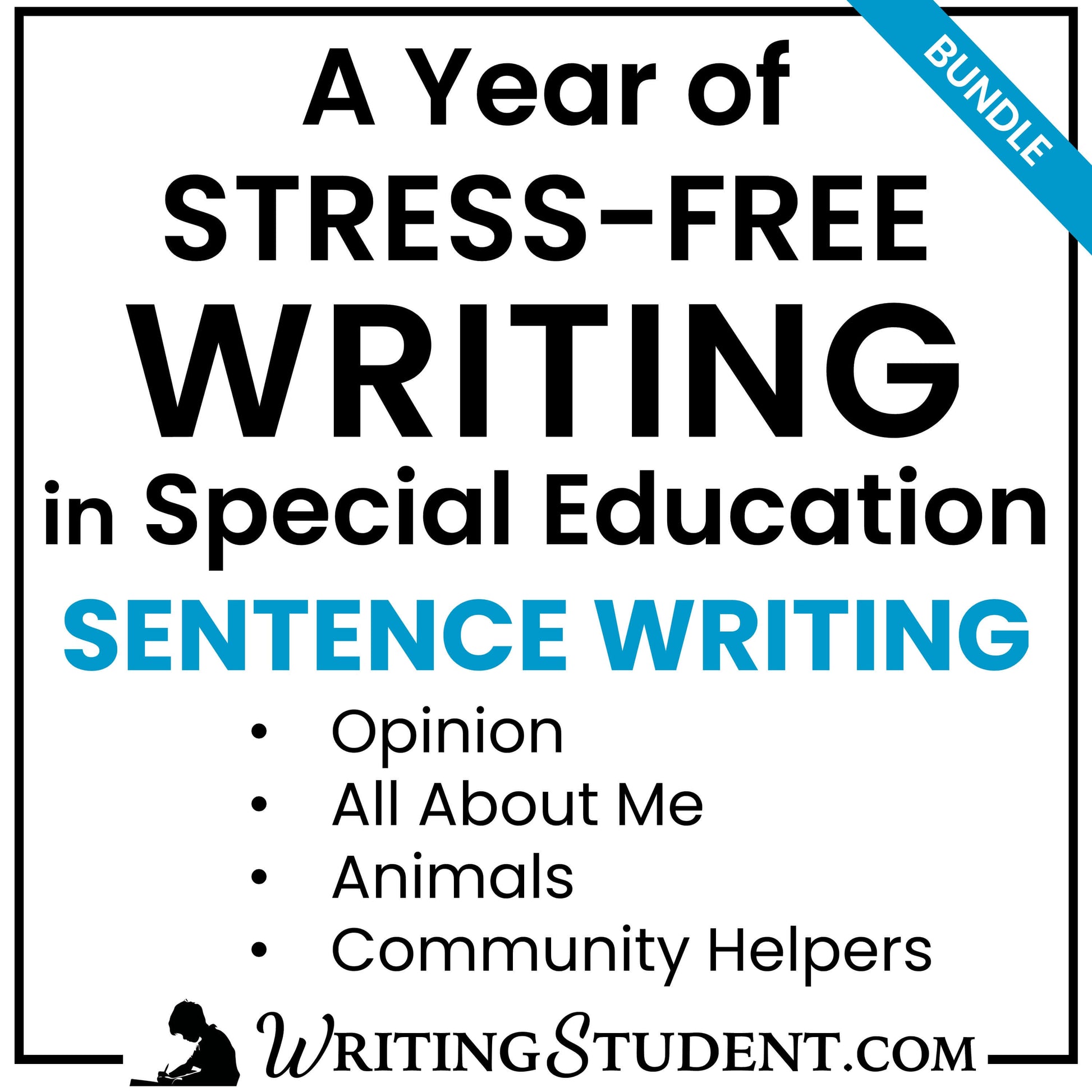 sentence writing intervention for special education, ESL, and homeschool